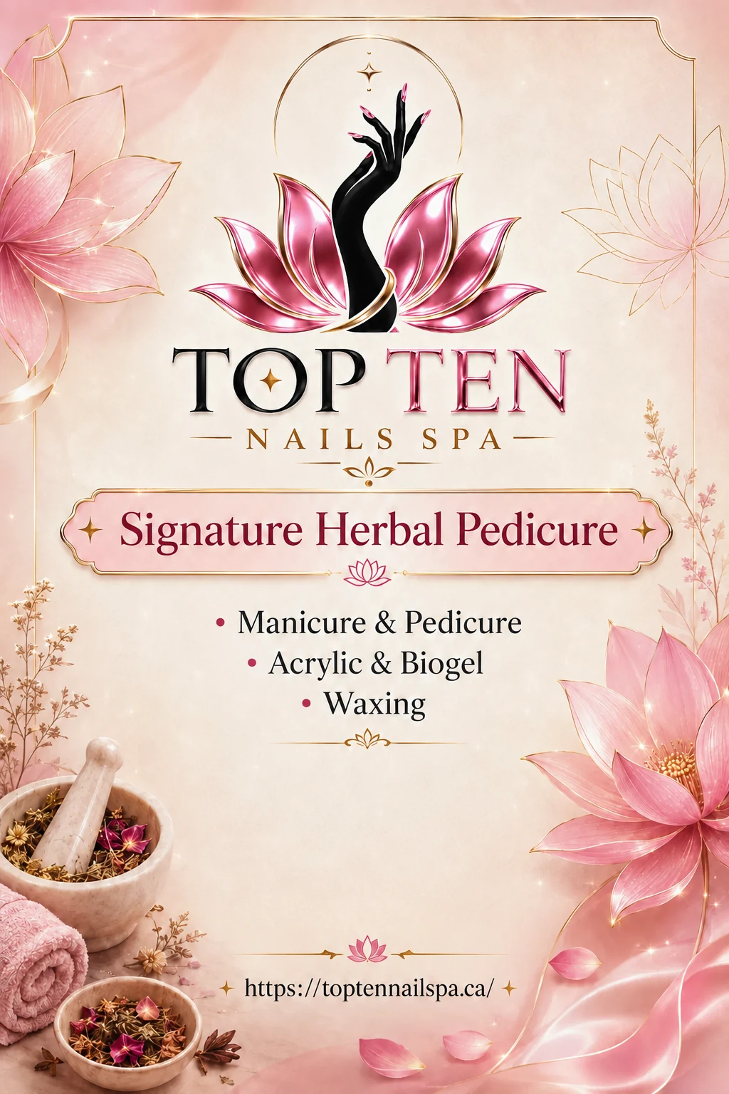 Top Ten Nails Spa services